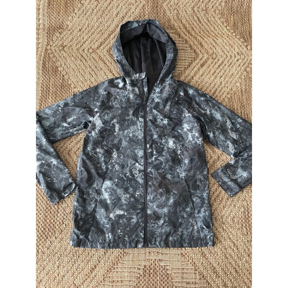 Boys Ligh Jakcet Windbreaker All in Motion grey Camo style SZ L 12/14